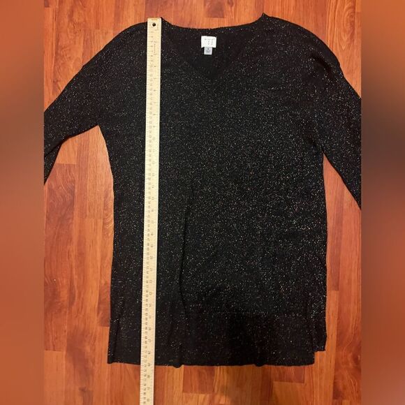 A New Day Black sparkly Sweater. Size medium. - Picture 7 of 9